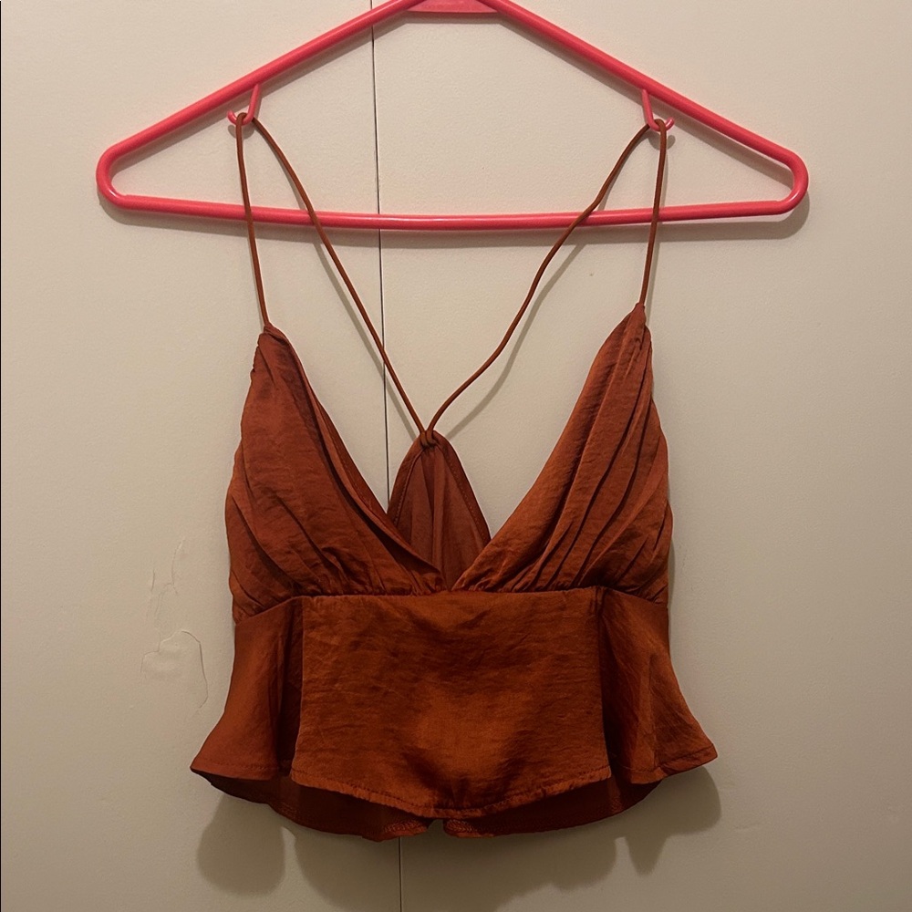 Nordstrom Rust Crop Top